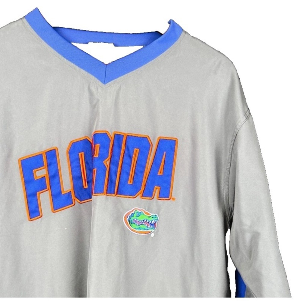 Knights Apparel Florida Gators Windbreaker Pullover Embroidered Size M Gray
